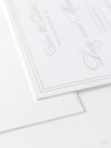Square Ivory Luxury 710gsm Letterpress Save the Date Card