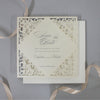 Square Laser Cut Lace Save the Date with Envelope