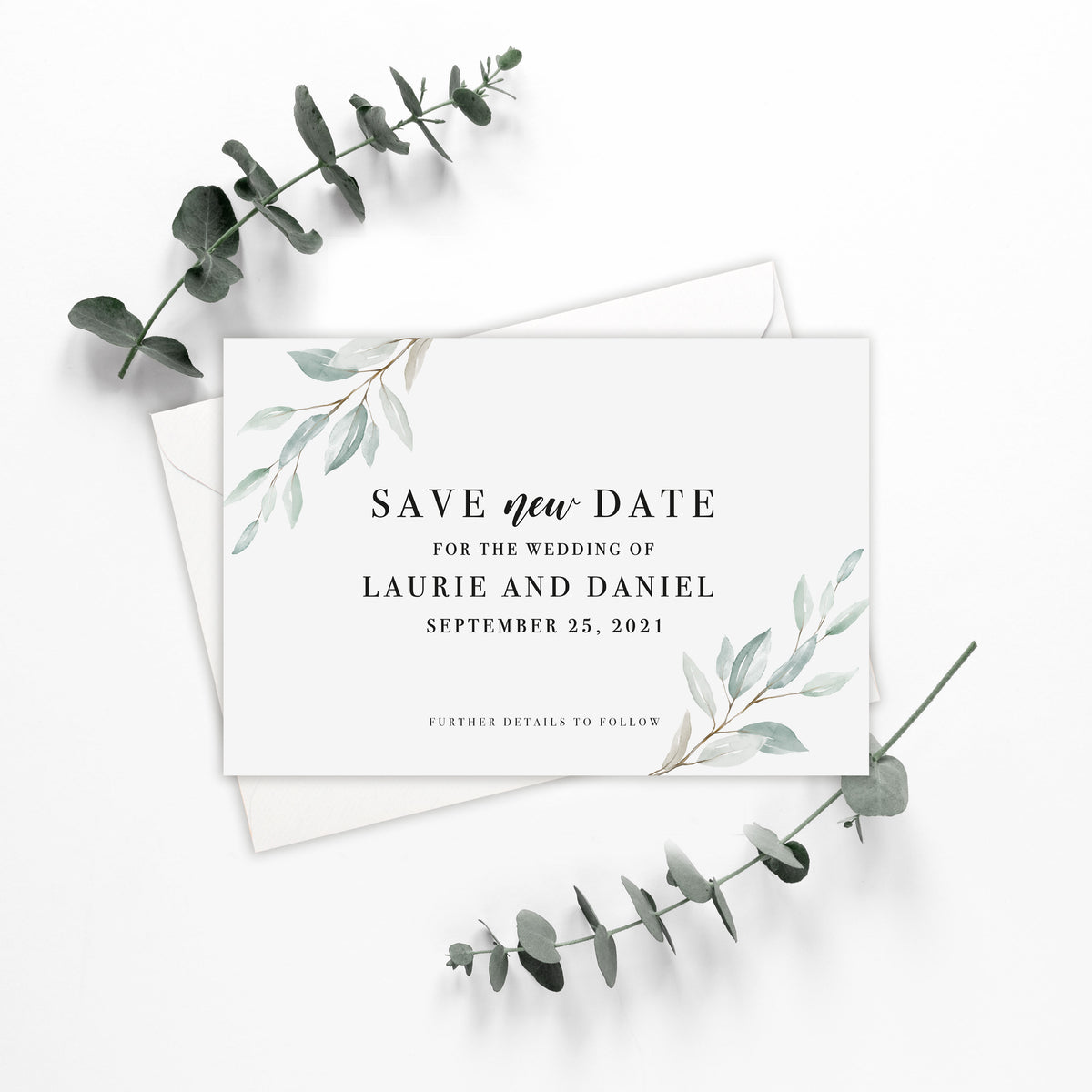 Tarjeta Boho Timeless Save New Date - Aplazar boda