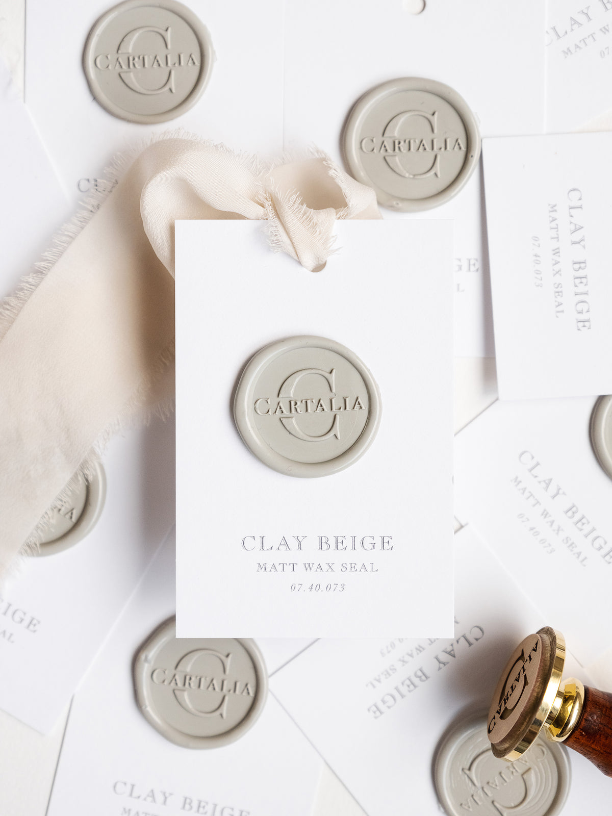 Wax Seal Stamp in Clay Beige Matt