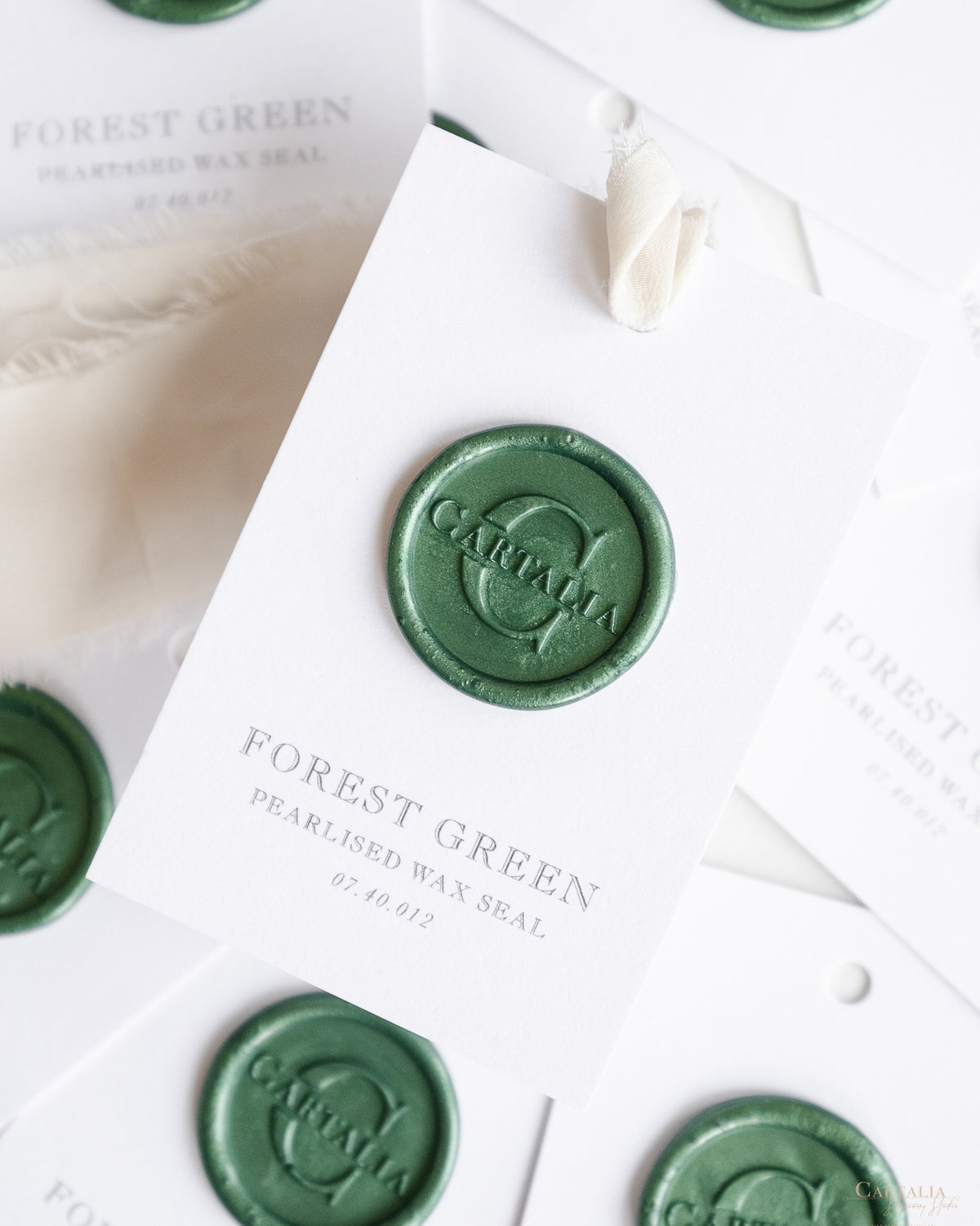 Wax Seal in Forest Green Pearlised