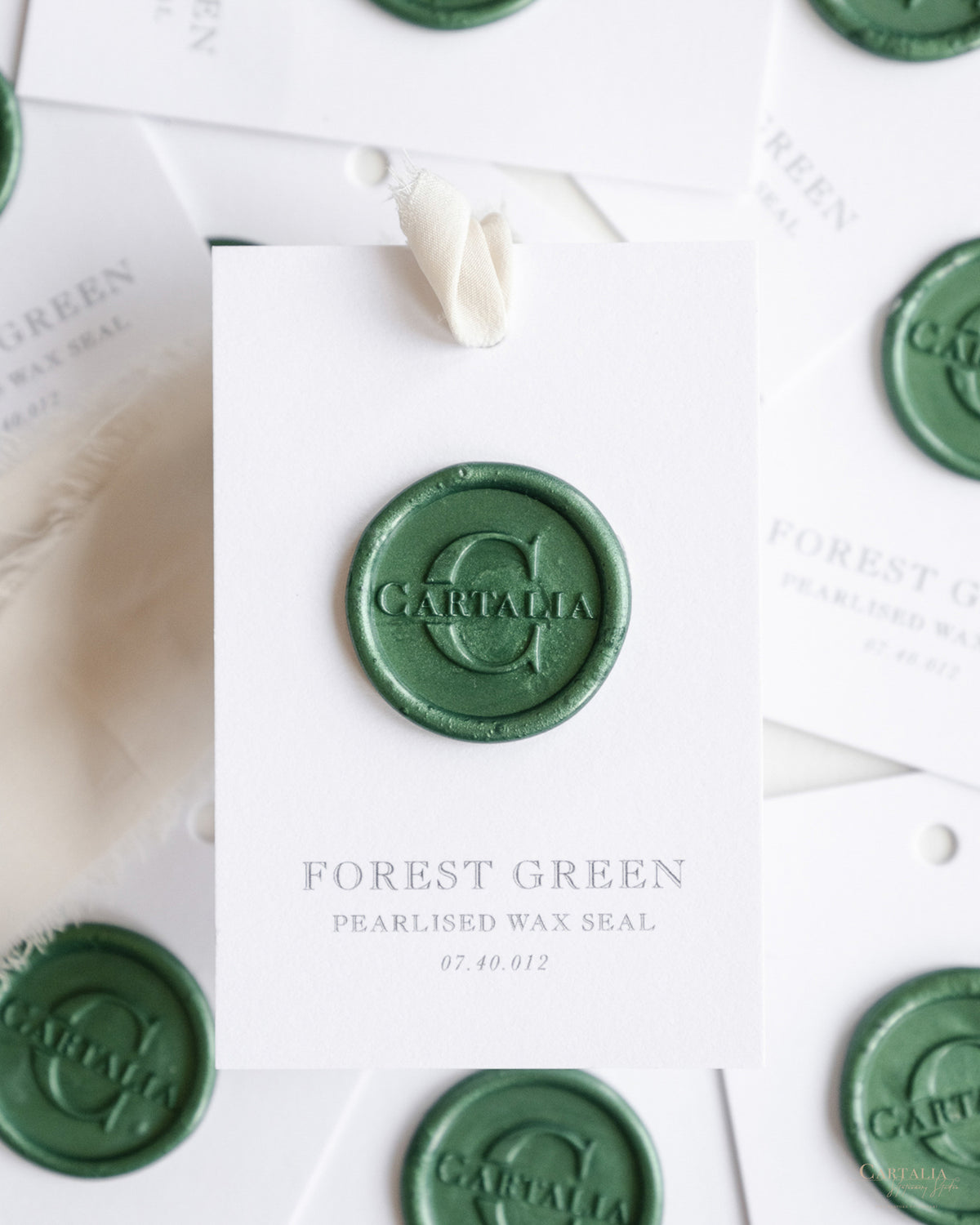 Wax Seal in Forest Green Pearlised