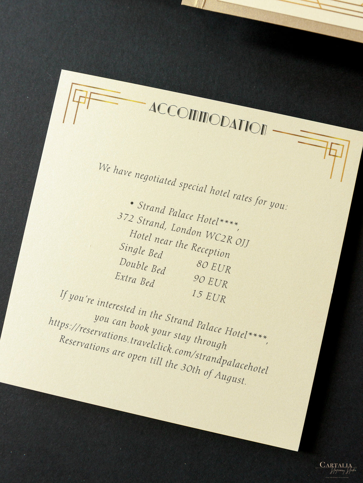 Art déco Laser Cut Great Gatsby Laser Cut Pocketfold Wedding Invitation Suite avec 3 niveaux: Informations invitées et voyage et carte RSVP