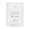 Biglietto di risposta per matrimonio classico in raso blu, RSVP