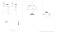 HEDSOR HOUSE | Your Venue invitation on Vellum with Wax Seal Wedding invitation | SAMPLE