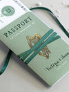 Invito a nozze con passaporto IRLANDESE con trifoglio fortunato + Rsvp/carta d'imbarco