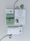 IRISH Passport Wedding Invitation with Lucky Shamrock + Rsvp/Boarding Pass