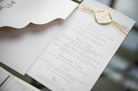 Luxury Custom Wax Seal Menu