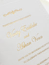 Debossed Embossed 710gsm Luxury Foiled  Elegant Day Invitation