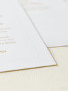 Debossed Embossed 710gsm Luxury Foiled  Elegant Day Invitation