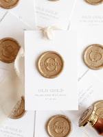 Wax Seal in Old Gold Pearlised