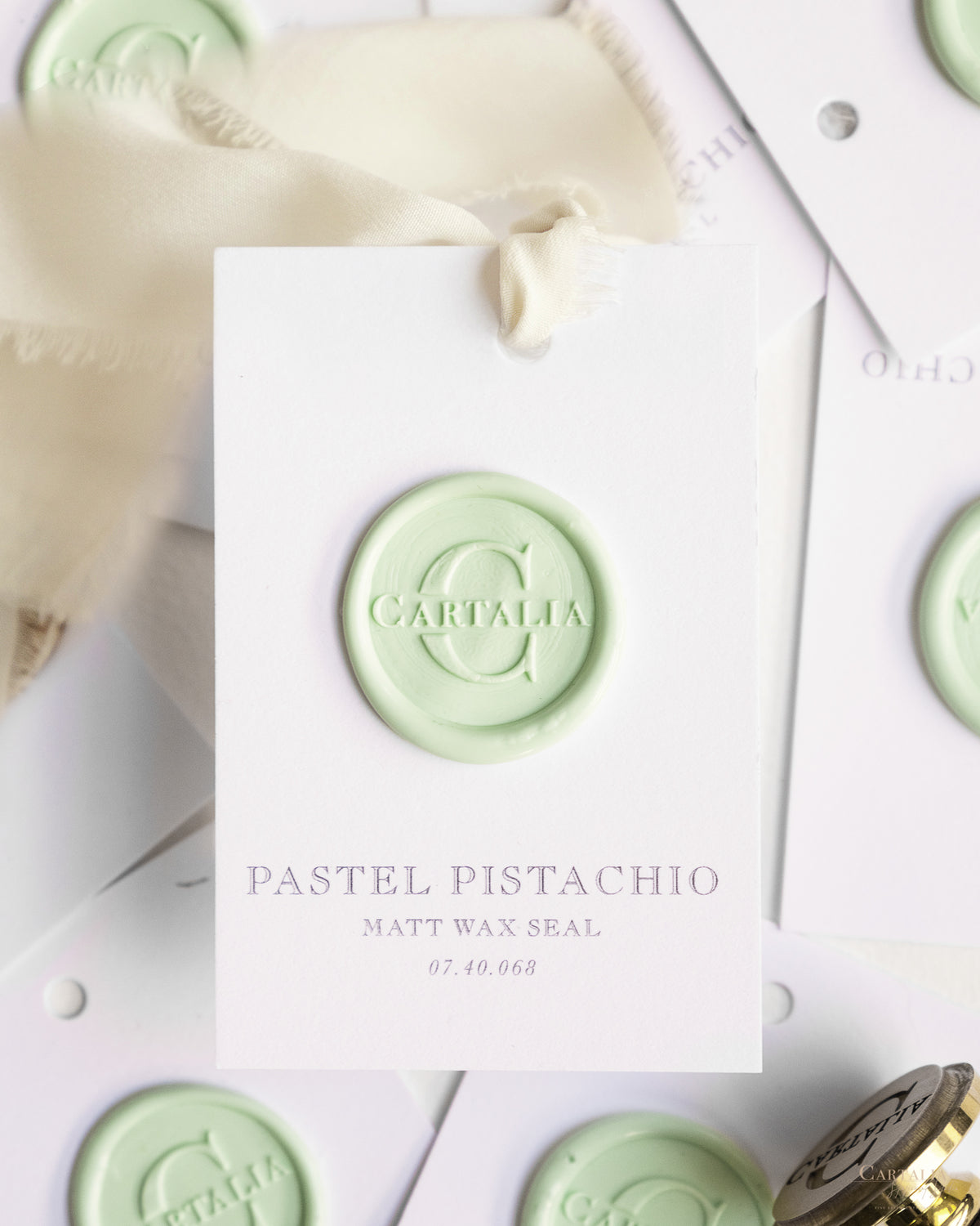 Wax Seal Stamp in Pastel Pistachio Matt