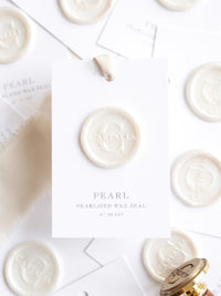Wax Seal Stamp in Pearlised Pearl