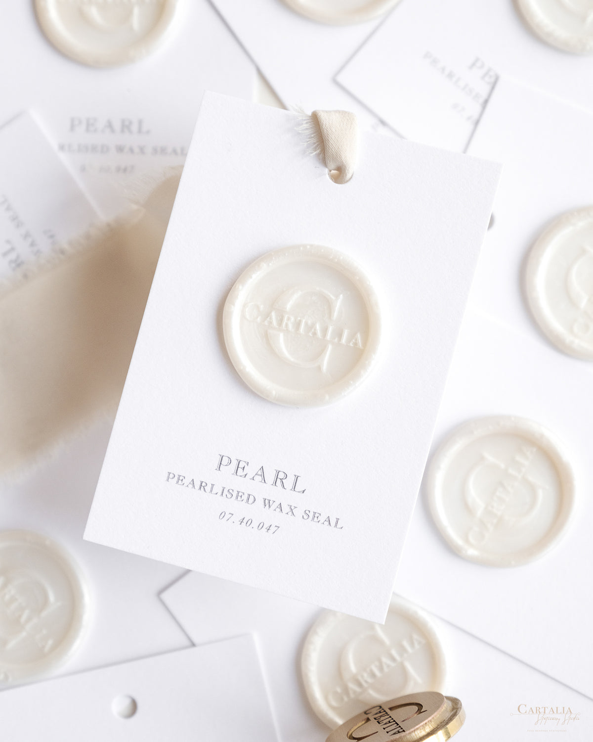 Wax Seal in Pearlised Pearl