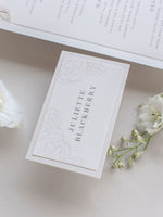 Intricate Rose Detail Place card