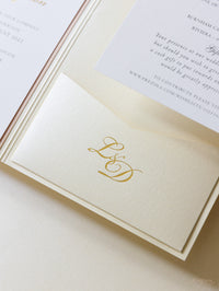 Venue : Hedsor House Wedding Invitations in Pocket | Bespoke Commission L&D