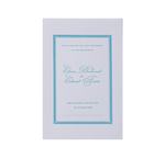 Mint Letterpress Wedding Reply Card, Rsvp