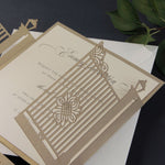 Ornamental Gate Laser Cut Evening Reception Suite with Belly Band