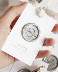 Wax Seal in Silver Pearlised