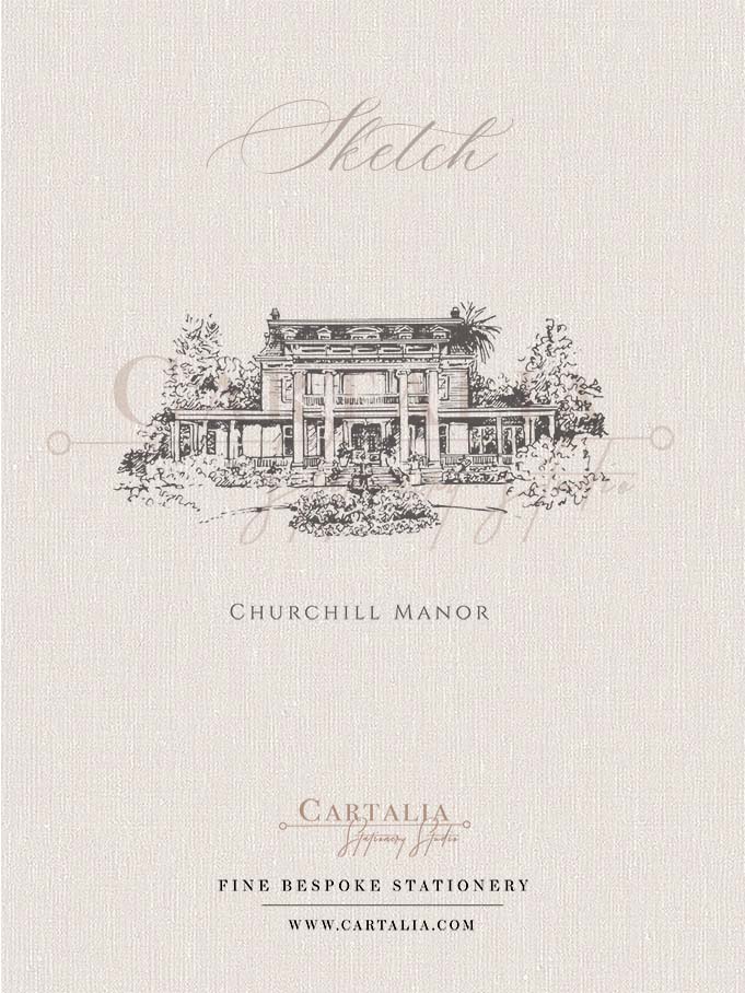 Sketch of Churchill Manor, Napa | California