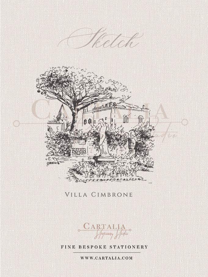 Sketch de l'hôtel Villa Cimbrone - Ravello - Coast Amalfi - Italie