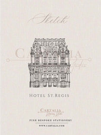 Boceto del Hotel St. Regis en Nueva York