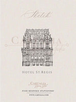 Sketch of The St. Regis Hotel in New York