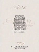 Schizzo del St. Regis Hotel di New York