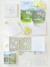 VILLA BALBIANO Wedding Invitations , LAKE COMO|  Couture Bespoke Box  | Bespoke Commission G&P