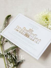 Add-on: Bespoke Artist Commission: Wedding Venue Sketch / Drawing