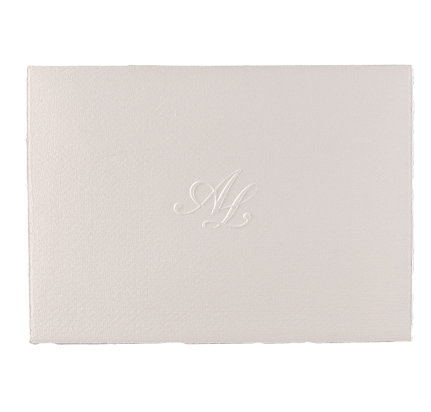 Traditional White Evening Invitation