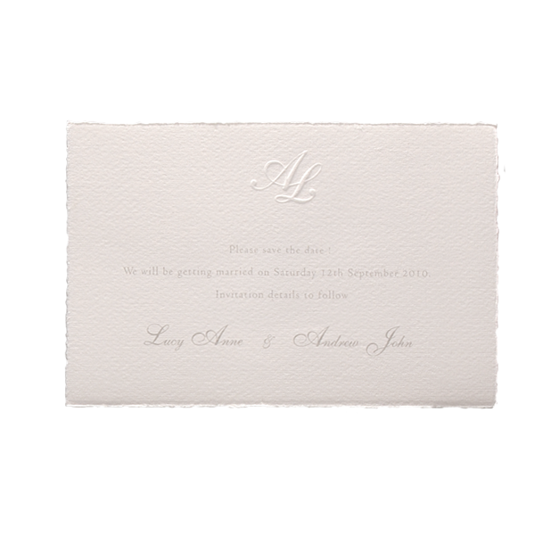 White traditionnel Save the Date / Merci / Réponse Carte