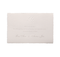 White traditionnel Save the Date / Merci / Réponse Carte