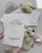 HEDSOR HOUSE Venue invitation Luxury pocket fold suite Wedding invitation