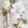 Luxury Box Wedding Invitation with Monogram and Printed Vellum Sleeve