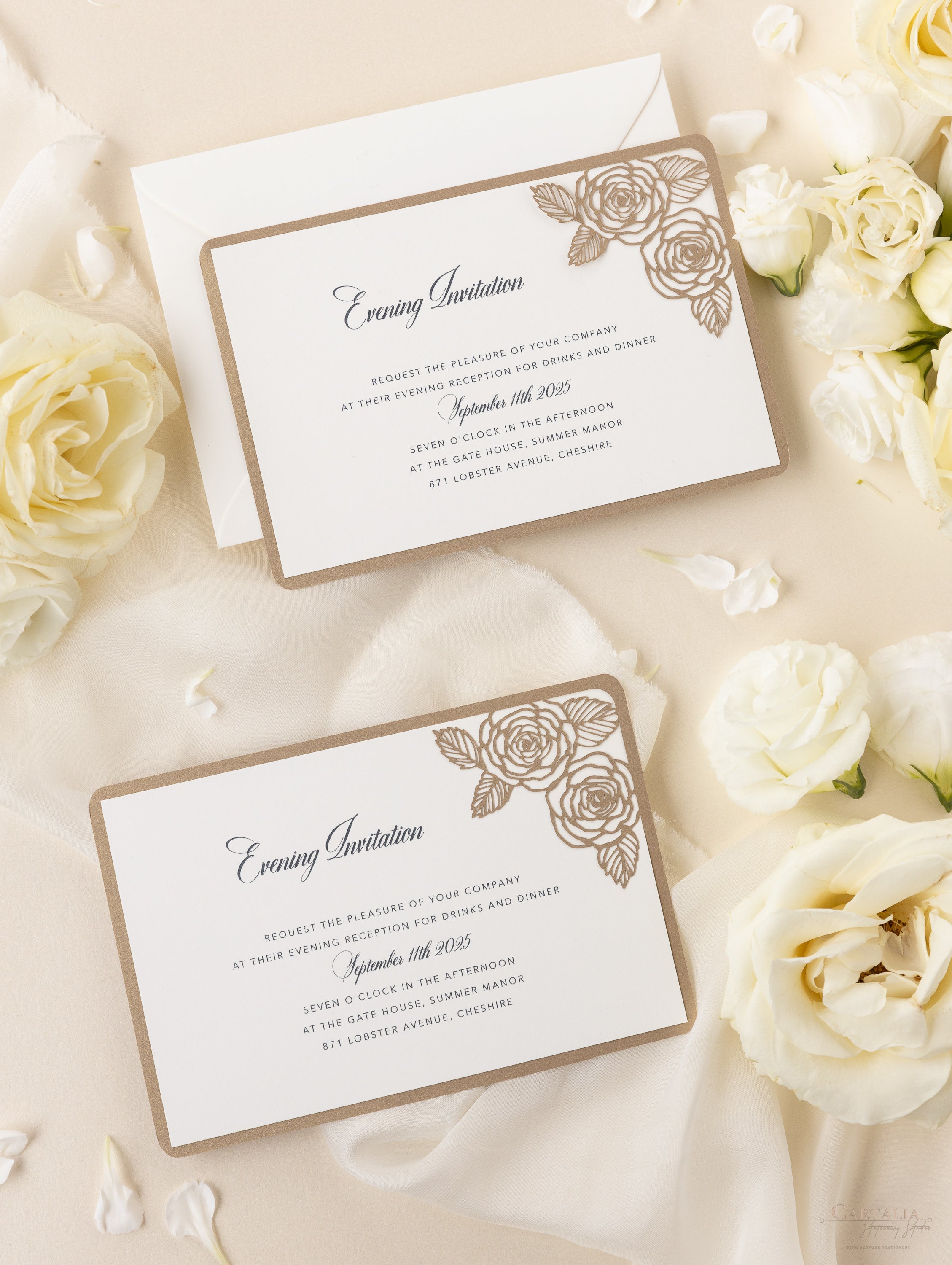 Wedding evening invites sale