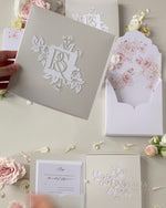 Couture Box : 3D Luxuriously Intricate Tier Laser Cutting Wedding Invitation Suite