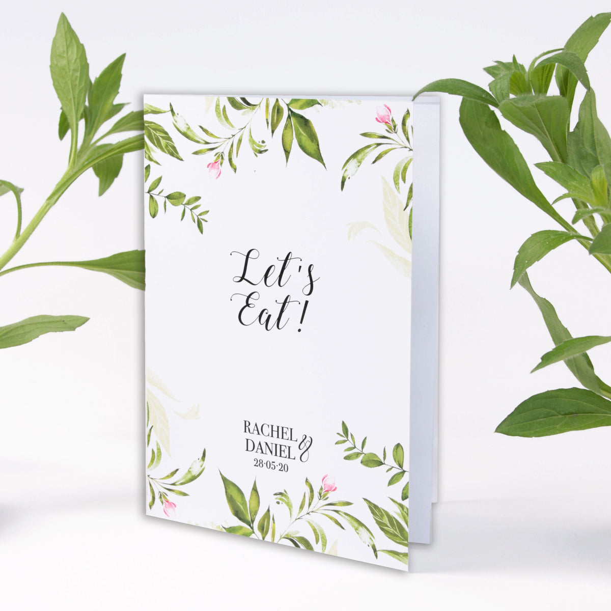 Green Foliage Rustic Menu