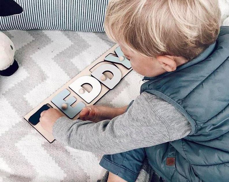 HANDMADE 3D Wooden Name Puzzles | Nursery Decoration | Educational Toys