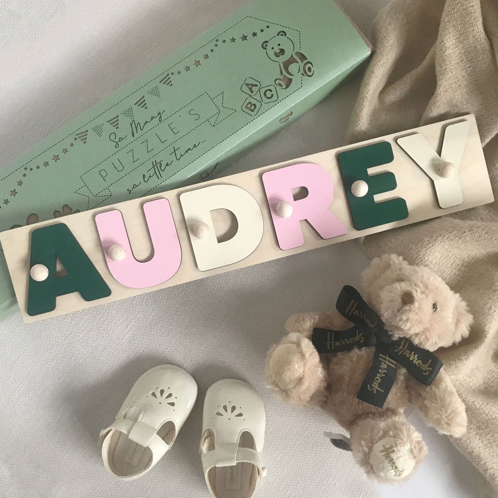 Personalized wooden puzzles for toddlers store
