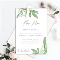 Foliage Change of Date - Wedding Postpone Card