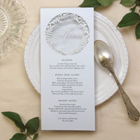 Fern laser cut menu