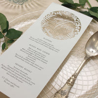 Fern laser cut menu